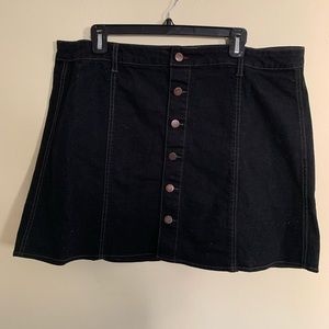 Denim mini skirt